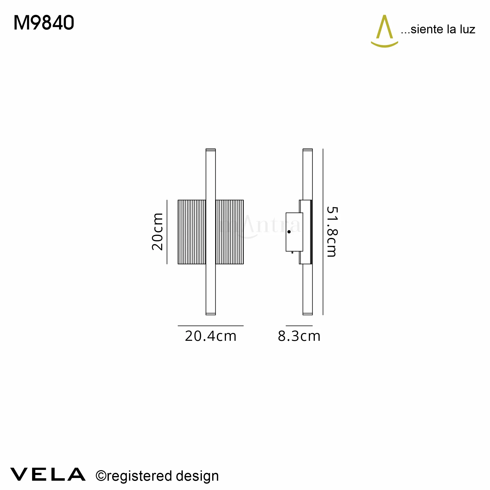 Vela Wall Lights Mantra Flush Wall Lights